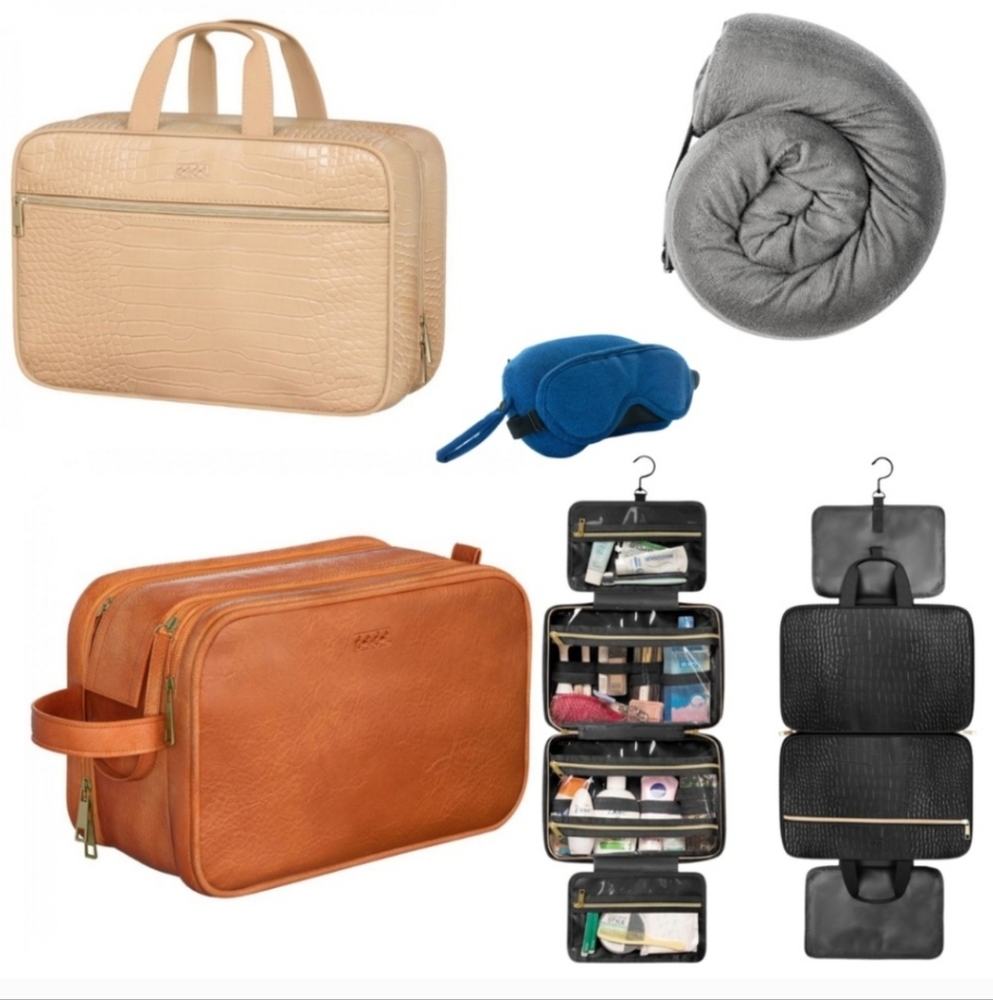 Beat Tan and Brown Travel Bag Set